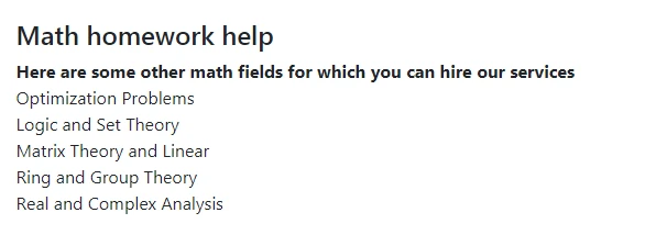 MyMathGenius math fields